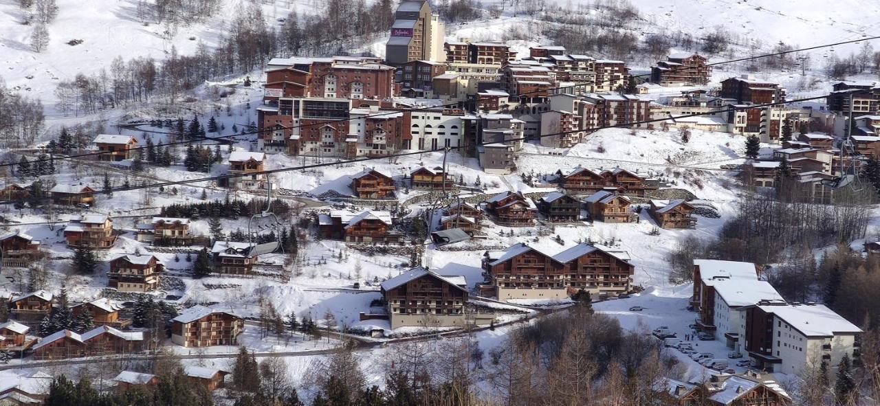 T2 Meuble Tourisme 3 Etoiles, Pied Des Pistes-Parking Prive Avec Balcon Et Superbe Vue Apartment Les Deux Alpes Exterior photo